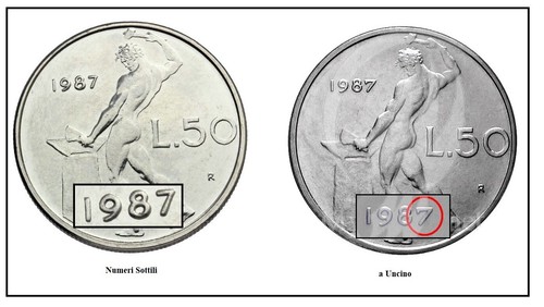 Variante lire 1987 7 - 50,
