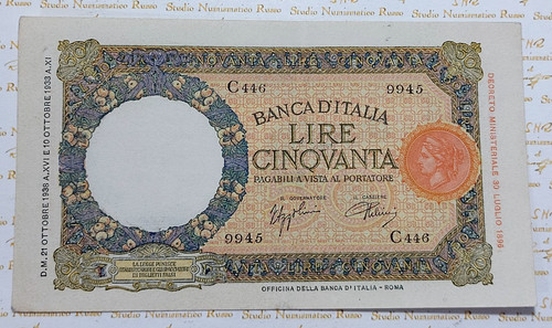 Regno italia lire - 50,