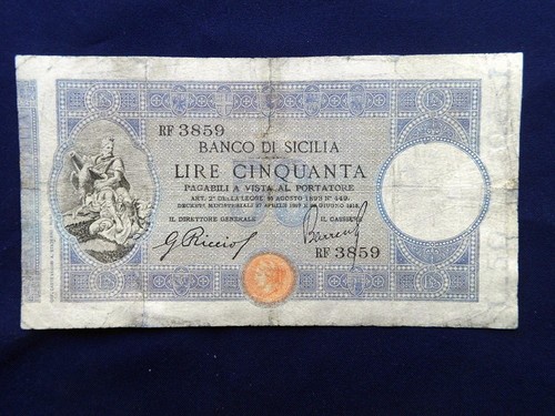 1915 rara banconota - banconota, lire