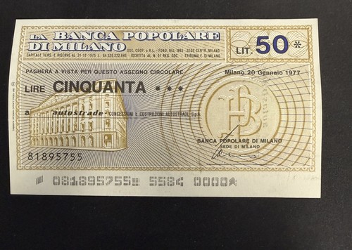 Lotto assegni circolari - assegni, 50